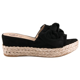 Kylie Espadrilles à nœud le noir