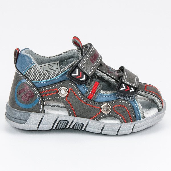 Hasby Sandales montées pour enfants gris