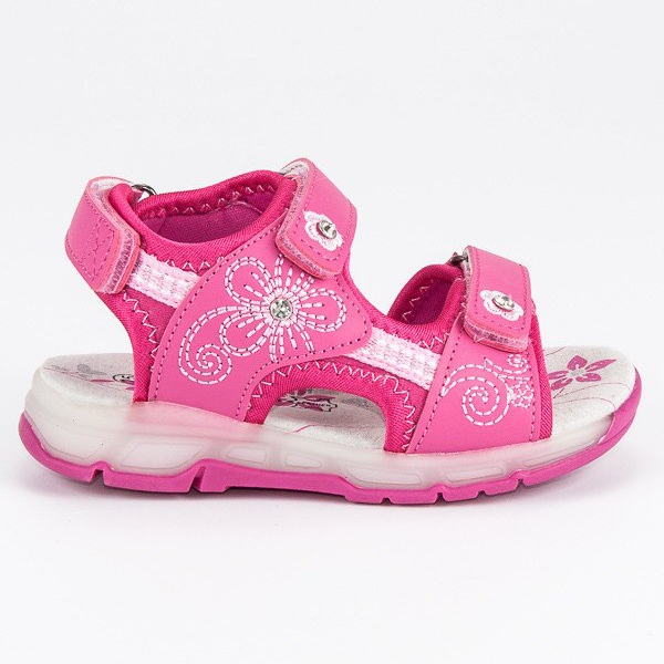 American Club Sandales américaines roses