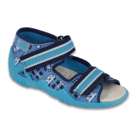 Befado chaussures pour enfants jaunes 250P071 bleu