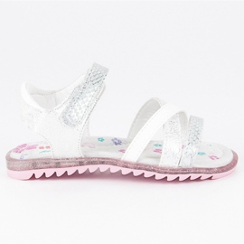 Hasby Sandales velcro blanc