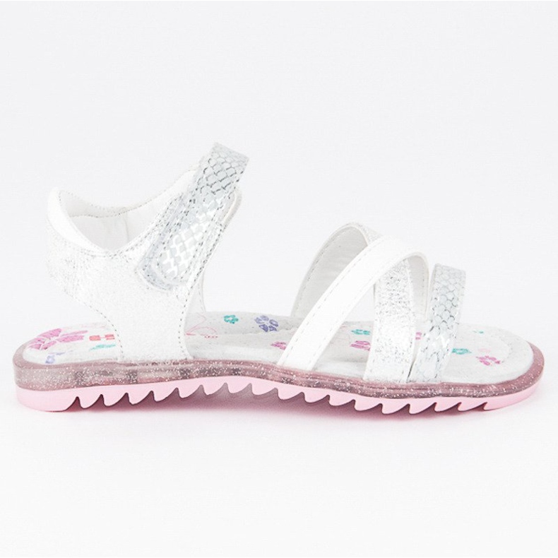 Hasby Sandales velcro blanche
