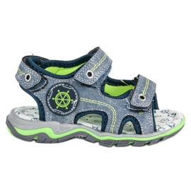 Hasby Sandales en jean pour enfants bleu Hasby Sandales en jean pour enfants bleu