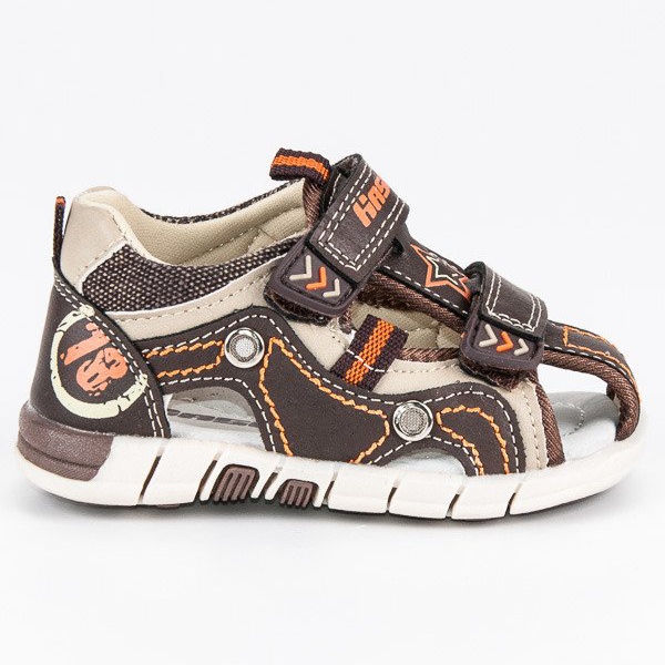 Hasby Sandales montées pour enfants brun
