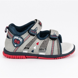 American Club Sandales sportives américaines gris