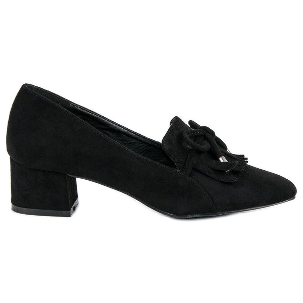 Mocassins Sur Un Poteau le noir