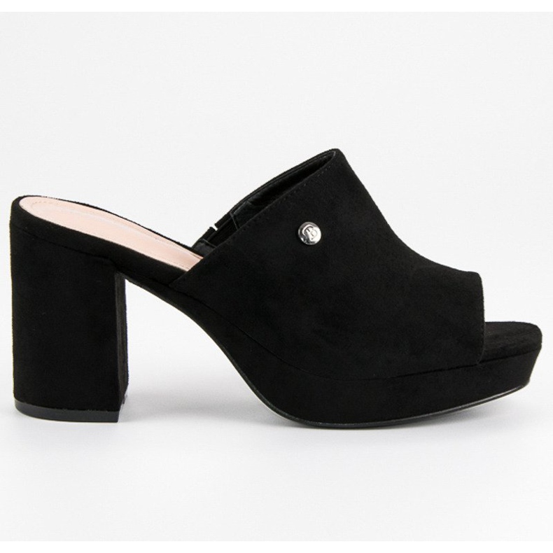 Milaya Chaussons sur le poteau le noir