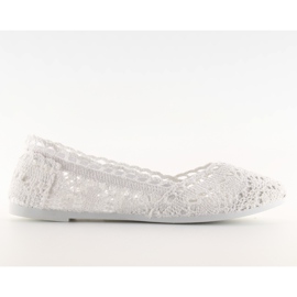 Ballerines en dentelle blanche JX59P blanche