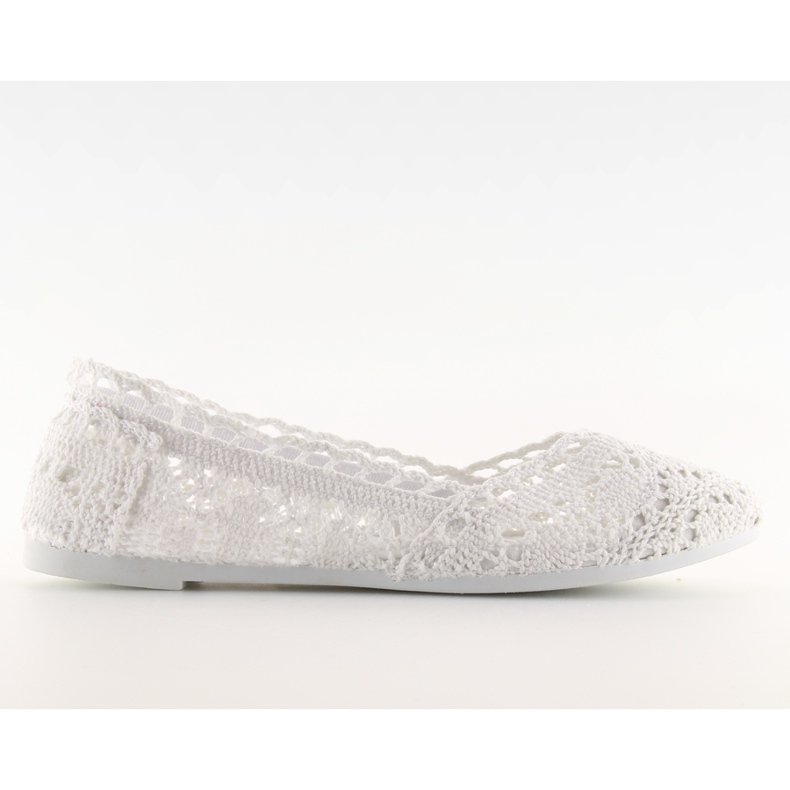 Ballerines en dentelle blanche JX59P blanche