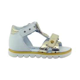 Bartek Sandalki Application lapin flexible 31491 blanc / or