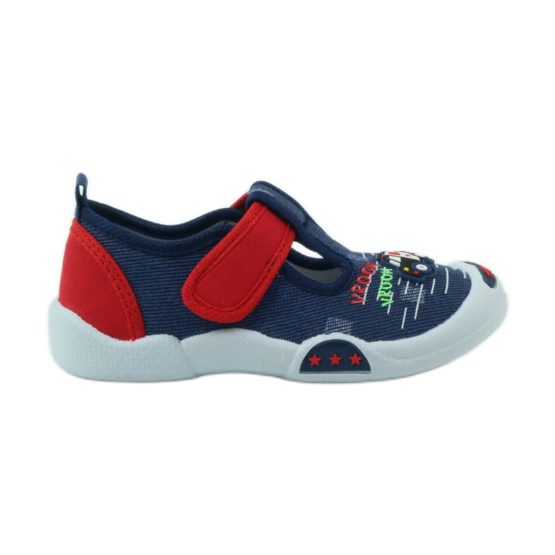 American Club Baskets américaines chaussures pour enfants semelle intérieure en cuir rouge bleu marin