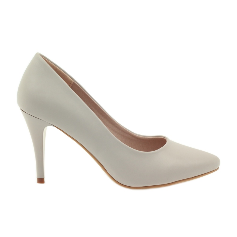 Sergio Leone Escarpins On A Pin 1399 Gris Clair