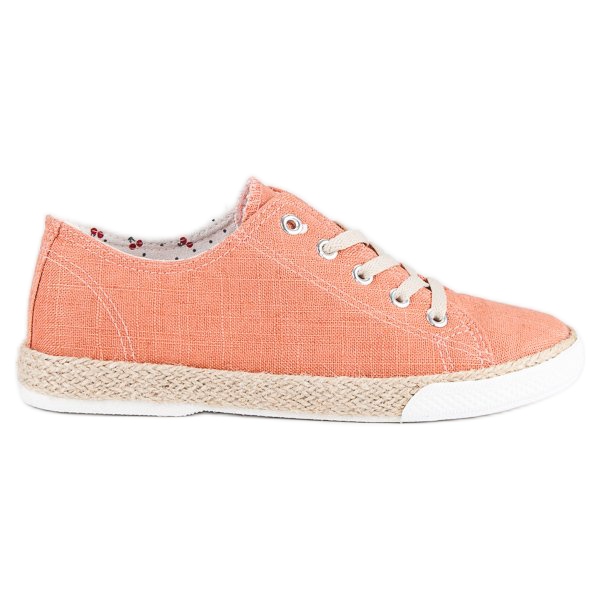 Kylie Espadrilles à lacets orange Kylie Espadrilles à lacets orange