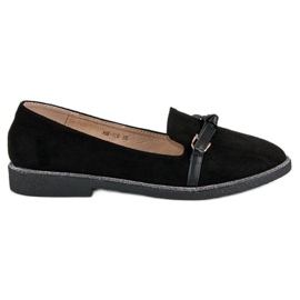 Bestelle Chaussures en daim élégantes le noir