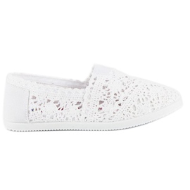 Ballerines en dentelle blanche Ballerines en dentelle blanche