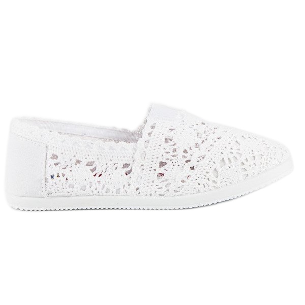 Ballerines en dentelle blanche Ballerines en dentelle blanche