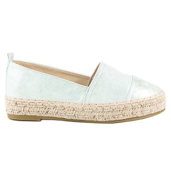 Espadrilles à enfiler sur la plateforme vert