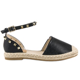 Sandales espadrilles Rock le noir