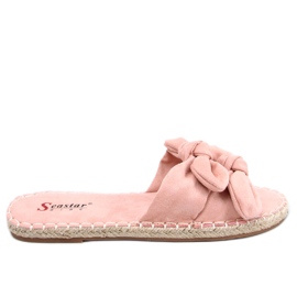 Chaussons roses pour femmes roses LL-119 Rose