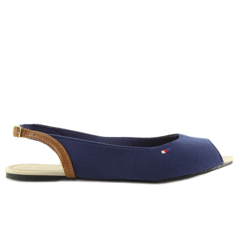 Ballerines bleu marine à bout ouvert SU302 marine