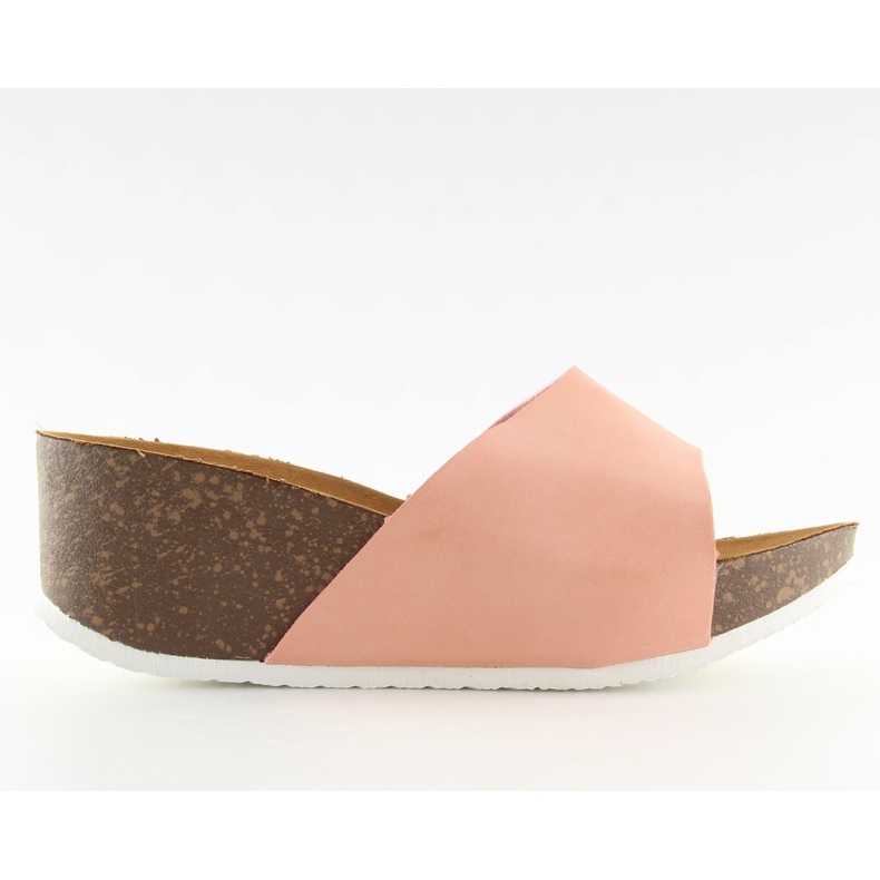 Chaussons compensés confortables JM26 roses