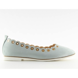 Ballerines bleues pour femmes HW289 vert
