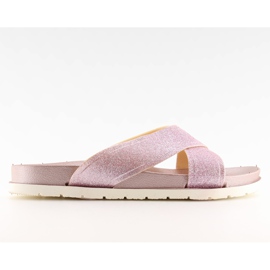 Chaussons roses pour femme CK47P champagne Chaussons roses pour femme CK47P champagne