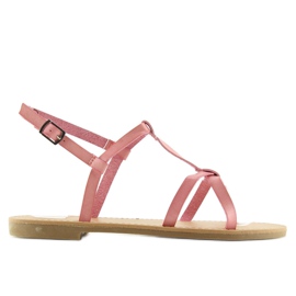 Sandales fluo rose rose hit de l'été