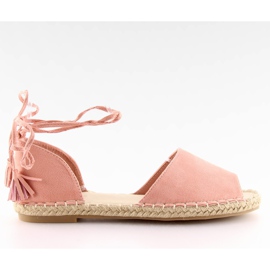 Espadrilles bout ouvert rose Z-17 rose