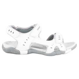 Hasby Sandales plates de sport blanc