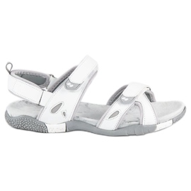 Hasby Sandales velcro femme blanc