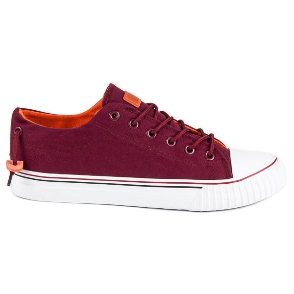 L&H Baskets bordeaux homme rouge L&H Baskets bordeaux homme rouge
