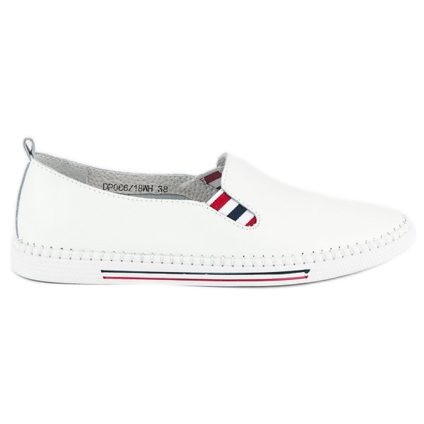 Filippo Slipons en cuir blanc blanche
