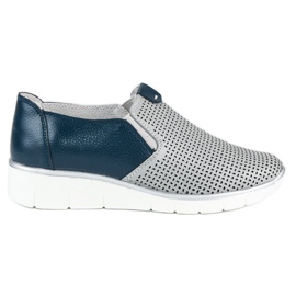 Filippo Chaussures ajourées à enfiler gris