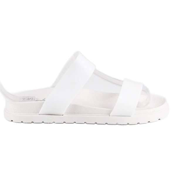 Chaussons blancs femme blanche