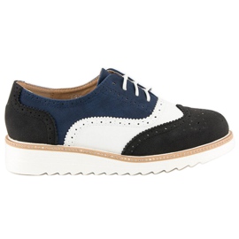 Chaussures femme nouées noir