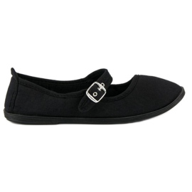 Ballerines noires à ceinture mckeylor