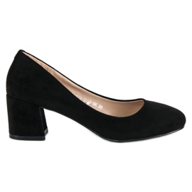Escarpins en daim VINCEZA le noir
