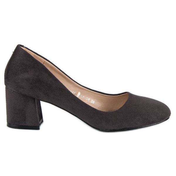 Escarpins en daim VINCEZA gris