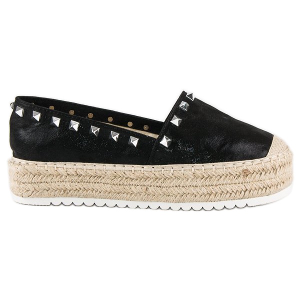 Forever Folie Espadrilles sur la plate-forme le noir Forever Folie Espadrilles sur la plate-forme le noir