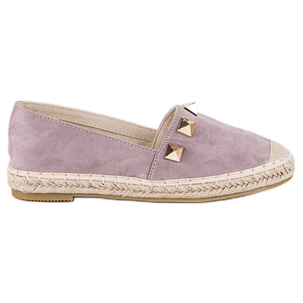Bestelle Espadrilles violettes à strass