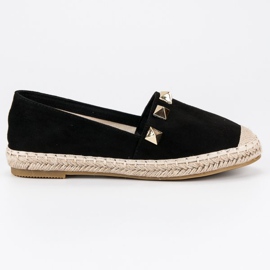 Bestelle Espadrilles noires à strass le noir Bestelle Espadrilles noires à strass le noir