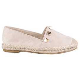 Bestelle Espadrilles beiges à strass Bestelle Espadrilles beiges à strass