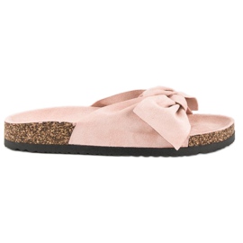 Bestelle Babouches en daim rose Bestelle Babouches en daim rose