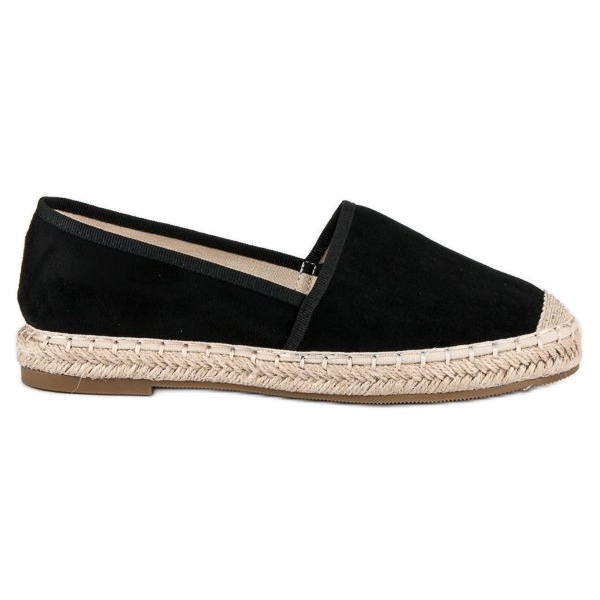 Erynn Espadrilles en daim le noir
