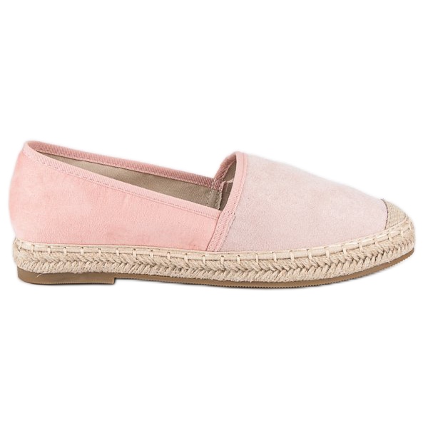 Erynn Espadrilles en daim rose