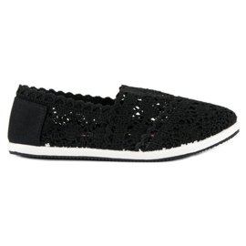 Marquiz Baskets en dentelle noire