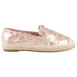 Forever Folie Espadrilles roses à clous Forever Folie Espadrilles roses à clous