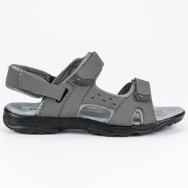 Hasby Sandales à fermeture velcro gris Hasby Sandales à fermeture velcro gris
