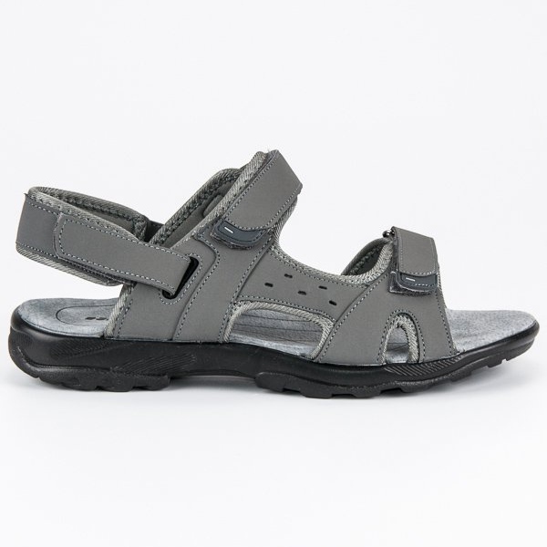 Hasby Sandales à fermeture velcro gris